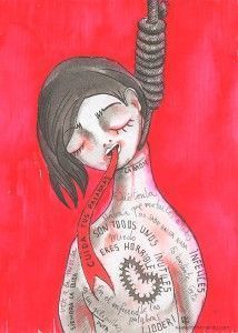 Cuida tus palabras t_144 Tinta china sobre papel de acuarela 23 x 31 cm 2015 itzi hernando