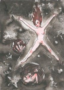Estrella bolita t_146 Tinta china sobre papel de acuarela 23 x 31 cm 2015 itzi hernando