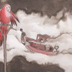 Ilustración libro "Faros sobre un mar de tinta" Mario Sanz Cruz itzihernando