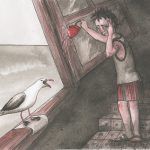 Ilustración libro "Faros sobre un mar de tinta" Mario Sanz Cruz itzihernando